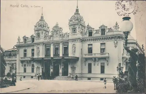 Monte Carlo, Le Casino, gelaufen 1905