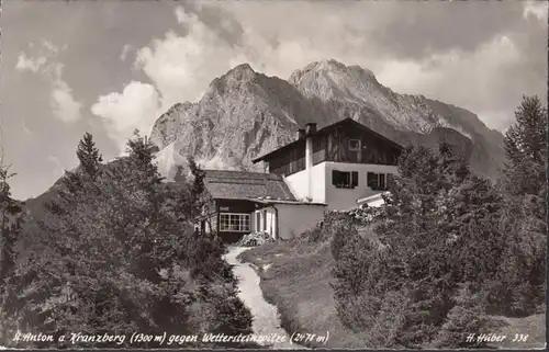 St. Anton am Kranzberg contre Wettersteinspitze, couru en 1955