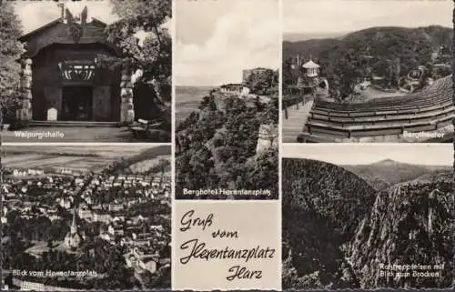 Salutation de la place de danse, théâtre de montagne, hôtel de montagnes, Walpurishalle, couru 1960