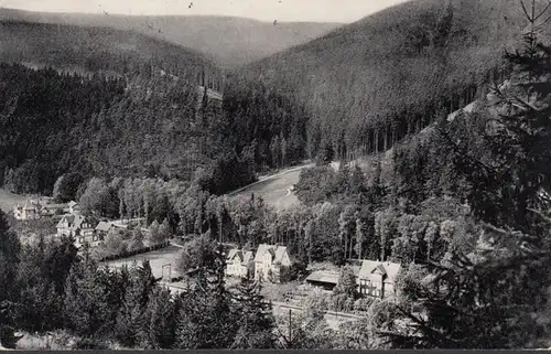 Lautenthal, Höhenluftkurort, Stadtansicht, gelaufen 1968