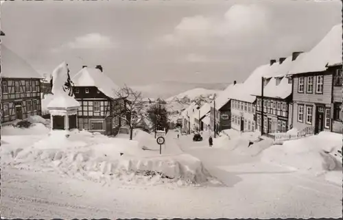 St. Andreasberg, Wintersportplatz, Breite Straße, gelaufen 1965