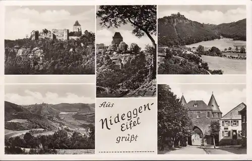 Aus Nideggen Eifel grüßt, Mehrbild, gelaufen 1955