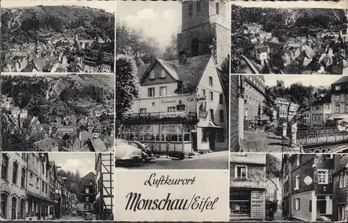 Luftkurort Monschau, Mehrbild, gelaufen 1959