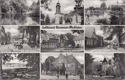 Bevensen- Medingen, Rathaus, Kirche, Jugendhaus, Schwimmbad, gelaufen 1960