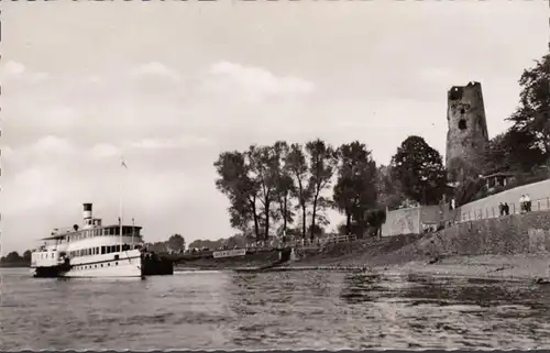 Düsseldorf- Kaiserworth, Partie am Rhein, ungelaufen