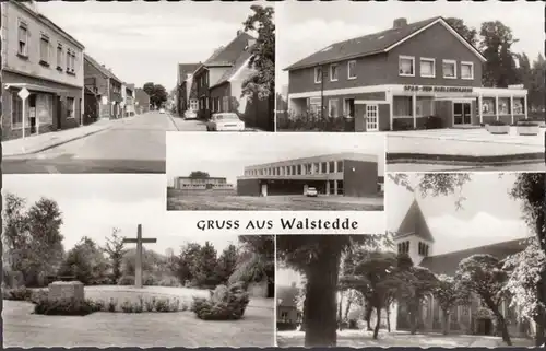 Gruss de Walstedde, Caisse d'épargne, partie de rue, étang, incurable