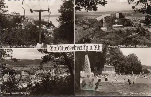 Bad Niederbreisig, Sesselbahn, Berggaststätte, Thermalbad, ungelaufen