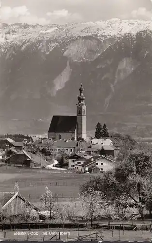 Oberbayen, Anger mit Untersberg, gelaufen 1966