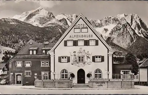 Garmisch, Hotel Alpengruss, gelaufen 1956