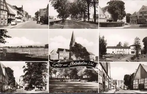 Grüße aus Steinheim, Mehrbild, Straßenansichten, gelaufen 1963