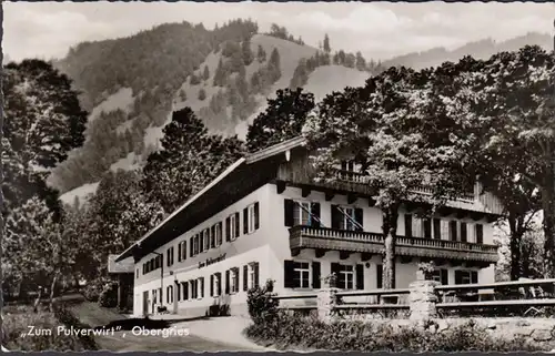 Lenggries, Obergries, Gasthof Zum Pulverwirt, gelaufen 1965