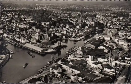 Oldenburg, Fliegeraufnahme, gelaufen 1960