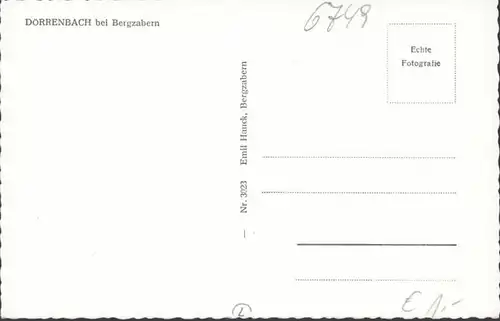 Dörrenbach, Straßenansicht, ungelaufen