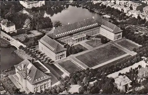 Oldenburg, Regierungsgebäude, Fliegeraufnahme, gelaufen 1965