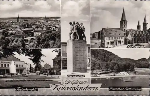 Grüße aus Kaiserslautern, Stiftskirche, Fackelrondell, Strandbad, gelaufen