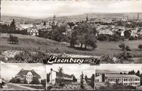 Eisenberg, école primaire, SOS Kinderdorf, vue sur la ville, couru en 1960