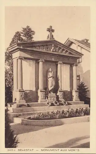 CPA Sélestat, Monument aux Morts, non circulé