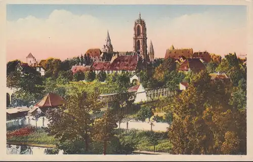 CPA Sélestat, Vue sur l'Eglise St. Georges, non circulé