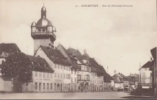 CPA Sélestat, Rue du Président-Poincaré, non circulaire