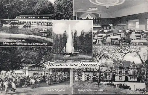 Solingen, Wald, Märchenwald Ittertal, Tanzsaal, Restaurant, Gondelteich, ungelaufen