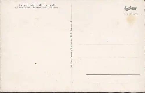 Solingen, Wald, Märchenwald Ittertal, Tanzsaal, Restaurant, Gondelteich, ungelaufen