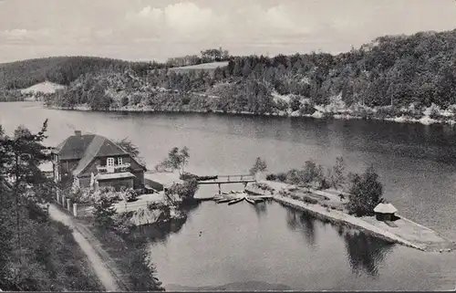 Pologne, salle de dortoir, auberge de jeunesse au bord du lac de barrage, couru en 1987