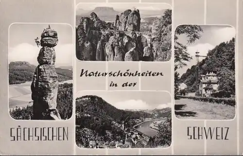 Naturschönheiten in der sächsischen Schweiz, gelaufen 1962