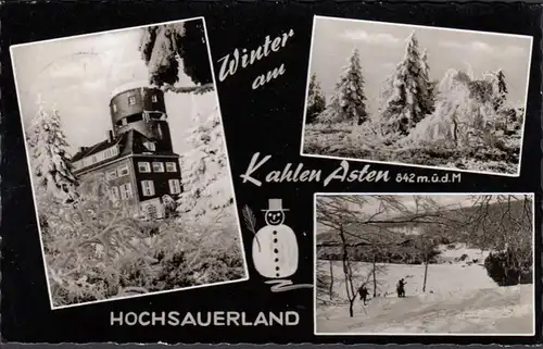 Hiver à Kahlen Asten, Haute-Sauerland, Multi-image, couru 1965
