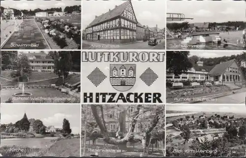 Luftkurort Hitzacker, Schwimmbad, Kirche, Kurhotel, Zollhaus, gelaufen 1965