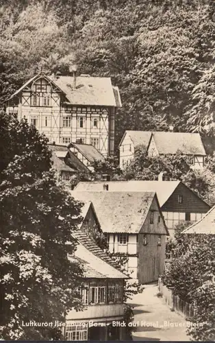 Ilsenburg, Luftkurort, Hotel Blauer Stein, gelaufen 1967