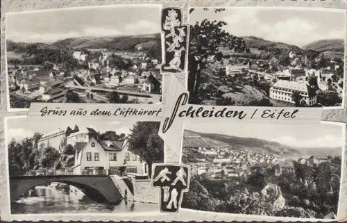 Gruss aus dem Luftkurort Schleiden, Mehrbild, gelaufen 1966