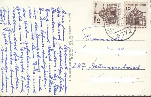 Gruss aus dem Luftkurort Schleiden, Mehrbild, gelaufen 1966
