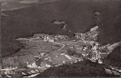 Wieda, Harz, Fliegeraufnahme, gelaufen 1957