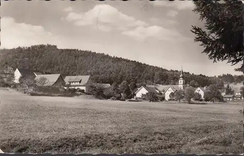 Moosbronn, vue de la ville, couru en 1958