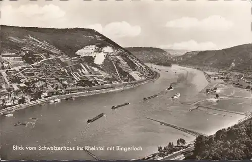 Trechtingshausen, Blick vom Schweizerhaus ins Rheintal mit Bingerloch, gelaufen