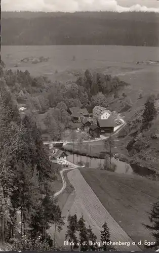 Blick von der Burg Hohenberg an der Eger, gelaufen 1958