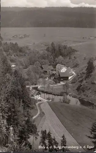 Vue depuis le château Hohenberg sur l'Eger, couru en 1958