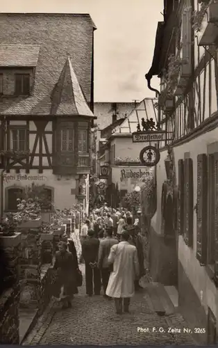 Rüdesheim, In der Drosselgasse, ungelaufen