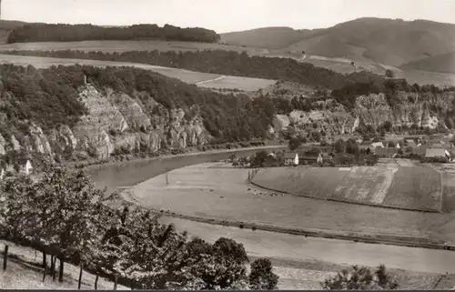 Bodenwerder, Stadtansicht, Jod und Solbad, gelaufen 1966