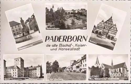 Paderborn, Paderanlagen, Rathaus, Dom, Gymnasium, ungelaufen