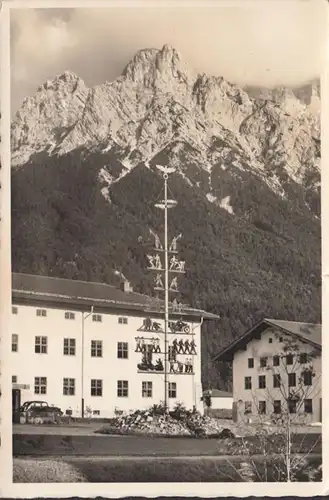 Mittenwald mit Gebirge, gelaufen 1939