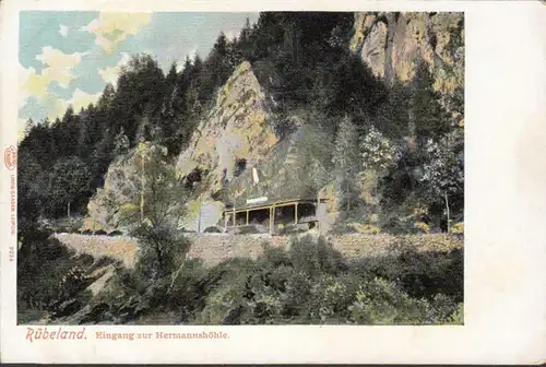 Rübeland, entrée de la grotte Hermanns, incurvée