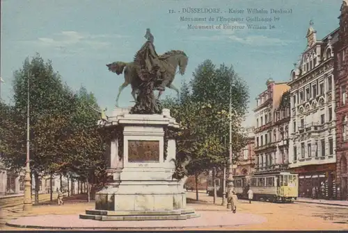 Düsseldorf, Kaiser Wilhelm Denkmal, ungelaufen