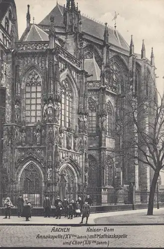 Aachen, Kaiser Dom, Annakapelle, Mathiaskapelle und Chor, ungelaufen