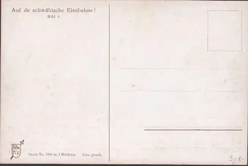 Sur les chemins de fer souabe, Quand la chèvre... Hans Böttcher, a couru