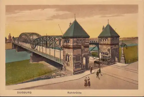 Duisburg, Ruhrbrücke, incurvée
