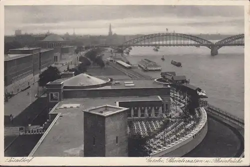 Düsseldorf, Rhinterrassen et Rhinbrücke, inachevé