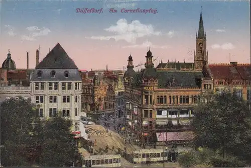 Düsseldorf, Am Corneliusplatz, ungelaufen- datiert 1921