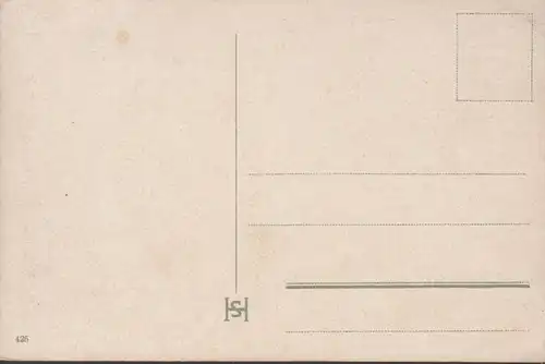 Düsseldorf, Rheinufer mit Landeshaus, ungelaufen