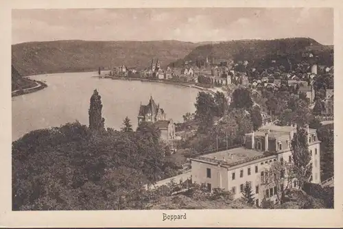 Boppard, vue de la ville, incurvée